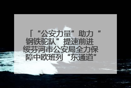 “公安力量”助力“钢铁驼队”提速前进 绥芬河市公安局全力保障中欧班列“东通道”绥芬河隧道贯通
