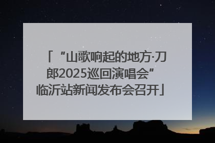 “山歌响起的地方·刀郎2025巡回演唱会”临沂站新闻发布会召开