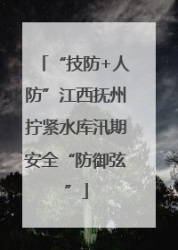 “技防+人防”江西抚州拧紧水库汛期安全“防御弦”