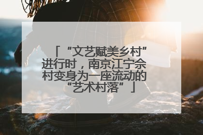 “文艺赋美乡村”进行时，南京江宁佘村变身为一座流动的“艺术村落”
