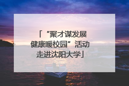 “聚才谋发展 健康暖校园”活动走进沈阳大学