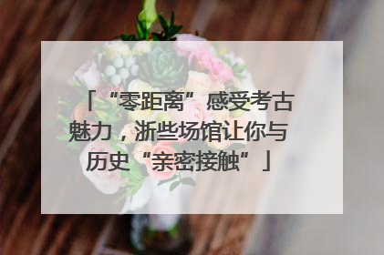 “零距离”感受考古魅力，浙些场馆让你与历史“亲密接触”