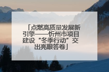 点燃高质量发展新引擎——忻州市项目建设“冬季行动”交出亮眼答卷