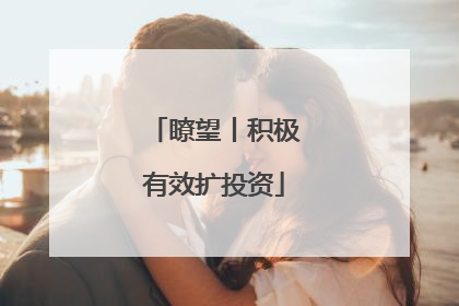 瞭望丨积极有效扩投资