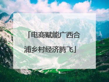 电商赋能广西合浦乡村经济腾飞