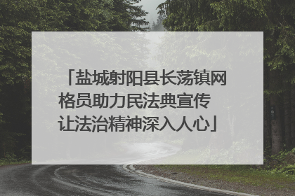 盐城射阳县长荡镇网格员助力民法典宣传 让法治精神深入人心