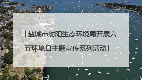盐城市射阳生态环境局开展六五环境日主题宣传系列活动