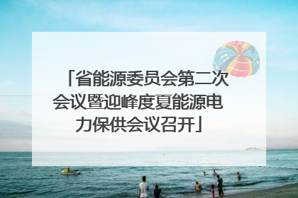 省能源委员会第二次会议暨迎峰度夏能源电力保供会议召开