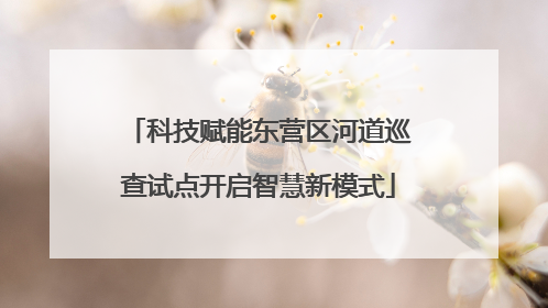 科技赋能东营区河道巡查试点开启智慧新模式