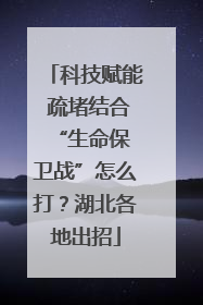 科技赋能 疏堵结合 “生命保卫战”怎么打？湖北各地出招