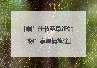 端午佳节至阜新站“粽”享温情旅途