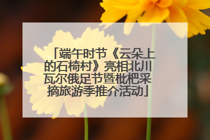 端午时节《云朵上的石椅村》亮相北川瓦尔俄足节暨枇杷采摘旅游季推介活动