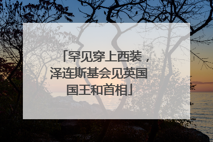 罕见穿上西装，泽连斯基会见英国国王和首相