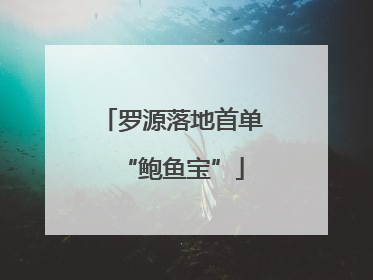罗源落地首单“鲍鱼宝”