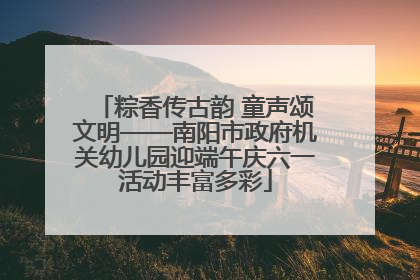 粽香传古韵 童声颂文明——南阳市政府机关幼儿园迎端午庆六一活动丰富多彩