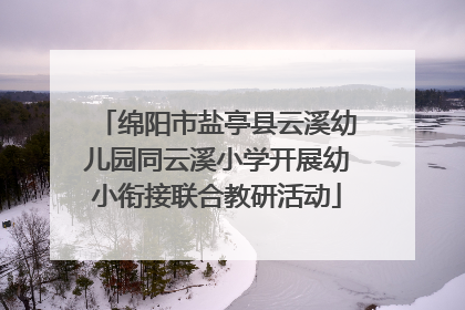 绵阳市盐亭县云溪幼儿园同云溪小学开展幼小衔接联合教研活动