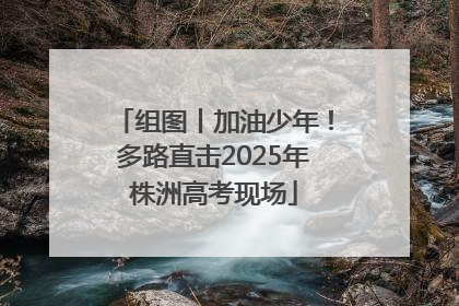 组图丨加油少年！多路直击2025年株洲高考现场