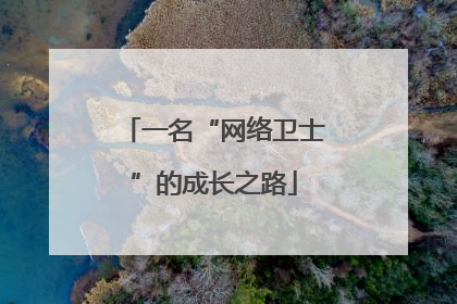 一名“网络卫士”的成长之路