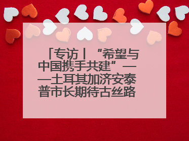 专访丨“希望与中国携手共建”——土耳其加济安泰普市长期待古丝路重镇焕发新活力