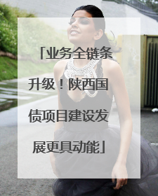 业务全链条升级！陕西国债项目建设发展更具动能