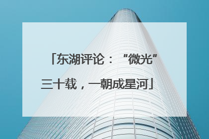 东湖评论：“微光”三十载，一朝成星河