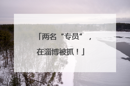 两名“专员”，在淄博被抓！