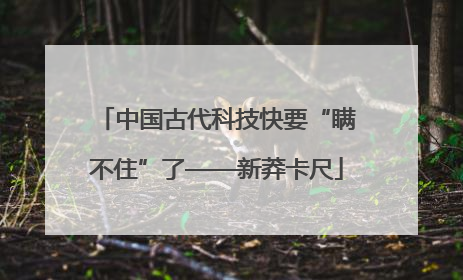 中国古代科技快要“瞒不住”了——新莽卡尺