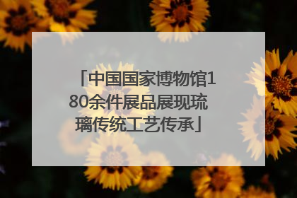 中国国家博物馆180余件展品展现琉璃传统工艺传承