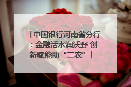 中国银行河南省分行：金融活水润沃野 创新赋能助“三农”