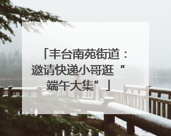 丰台南苑街道：邀请快递小哥逛“端午大集”