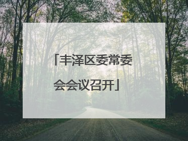 丰泽区委常委会会议召开