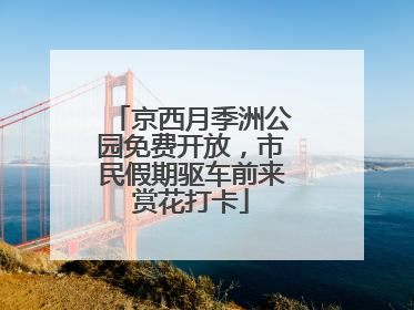 京西月季洲公园免费开放，市民假期驱车前来赏花打卡