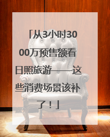 从3小时3000万预售额看日照旅游——这些消费场景该补了！