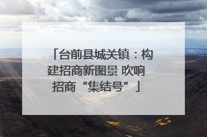 台前县城关镇：构建招商新图景 吹响招商“集结号”