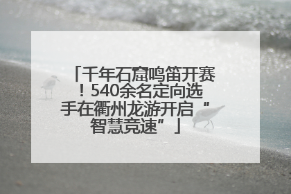 千年石窟鸣笛开赛！540余名定向选手在衢州龙游开启“智慧竞速”