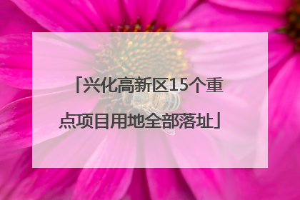 兴化高新区15个重点项目用地全部落址