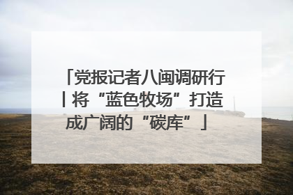 党报记者八闽调研行丨将“蓝色牧场”打造成广阔的“碳库”