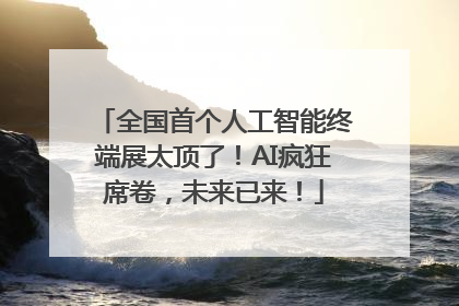 全国首个人工智能终端展太顶了！AI疯狂席卷，未来已来！