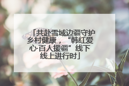 共赴雪域边疆守护乡村健康，“韩红爱心·百人援疆”线下线上进行时