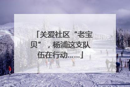 关爱社区“老宝贝”，杨浦这支队伍在行动……