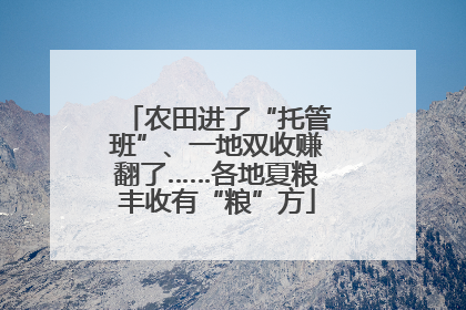 农田进了“托管班”、一地双收赚翻了……各地夏粮丰收有“粮”方