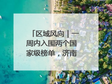 区域风向｜一周内入围两个国家级榜单，济南“显性增长”刷新城市影响力