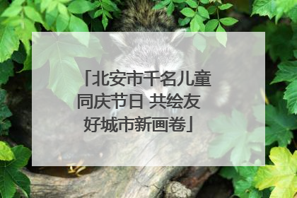 北安市千名儿童同庆节日 共绘友好城市新画卷