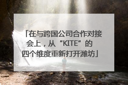 在与跨国公司合作对接会上，从“KITE”的四个维度重新打开潍坊