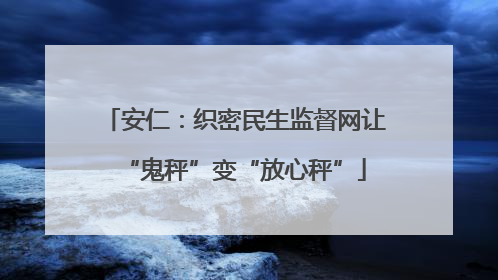 安仁：织密民生监督网让“鬼秤”变“放心秤”
