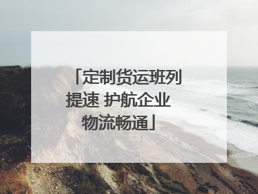 定制货运班列提速 护航企业物流畅通