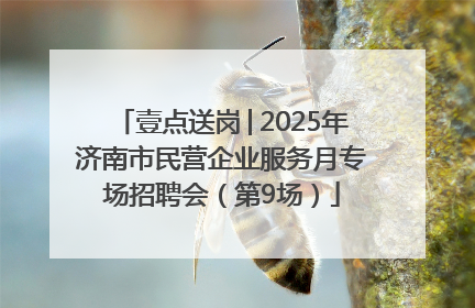 壹点送岗│2025年济南市民营企业服务月专场招聘会（第9场）