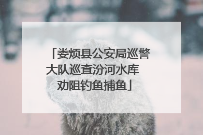 娄烦县公安局巡警大队巡查汾河水库 劝阻钓鱼捕鱼