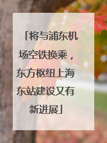 将与浦东机场空铁换乘，东方枢纽上海东站建设又有新进展
