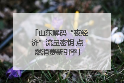 山东解码“夜经济”流量密钥 点燃消费新引擎